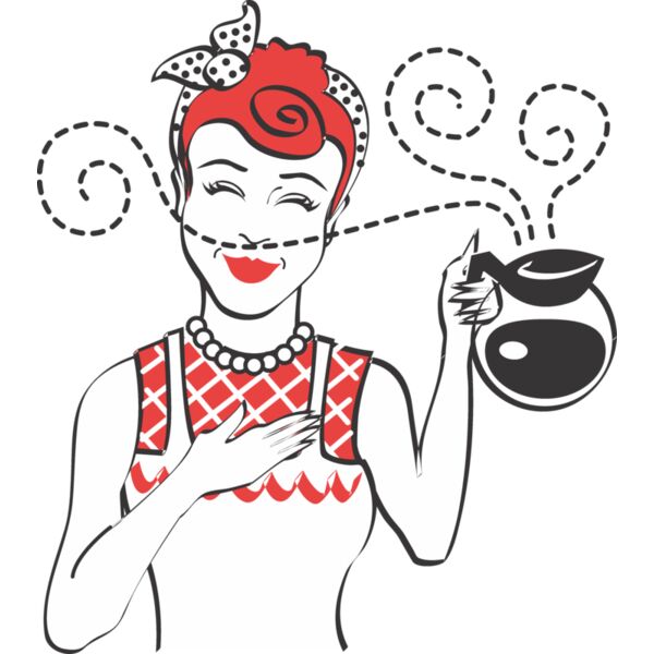 Woman coffee pot Thumbnail